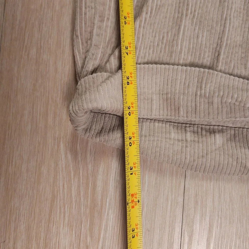 VTG Chaps Ralph Lauren Corduroy Pants Mens 38x32(36x30) Beige Cuffed Casual 90s
